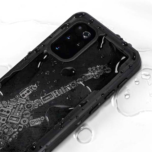 Guitar Pattern Galaxy S20 Plus Waterproof Case