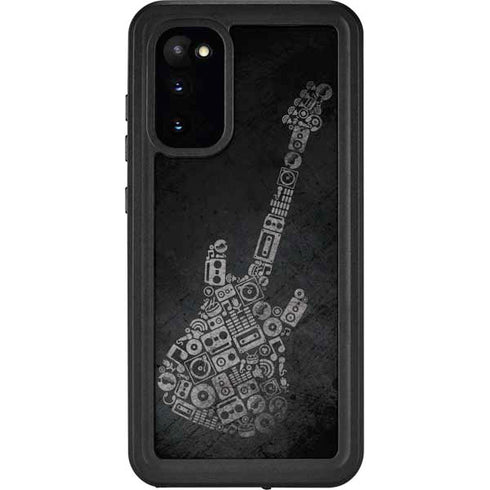 Guitar Pattern Galaxy S20 Waterproof Case