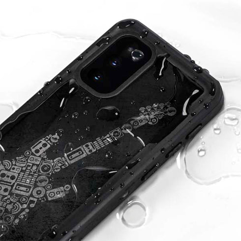 Guitar Pattern Galaxy S20 Waterproof Case