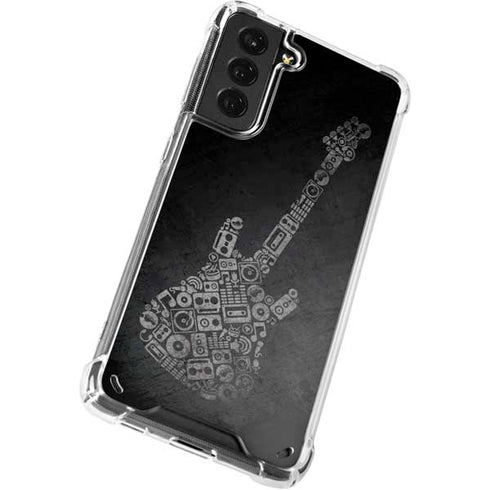 Guitar Pattern Galaxy S21 5G Clear Case