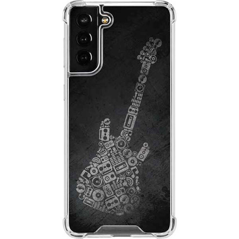Guitar Pattern Galaxy S21 FE Clear Case