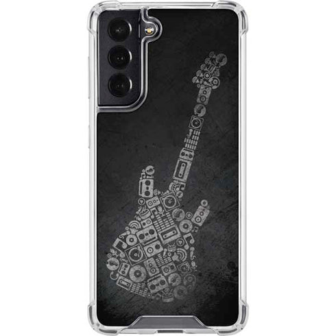 Guitar Pattern Galaxy S22 Clear Case