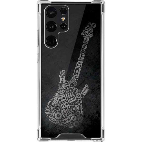 Guitar Pattern Galaxy S22 Ultra Clear Case