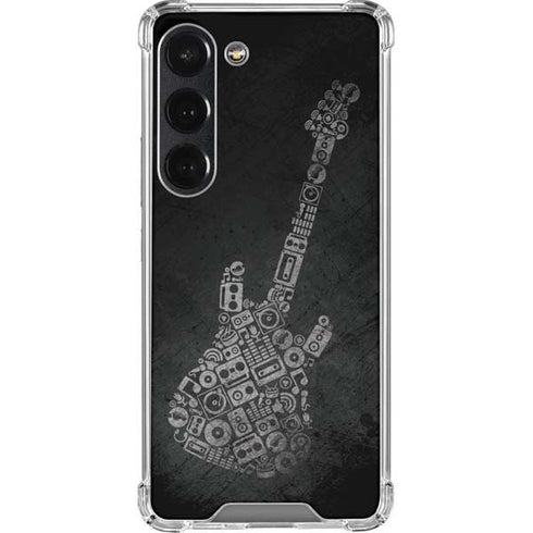 Guitar Pattern Galaxy S23 Clear Case