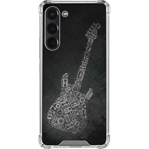 Guitar Pattern Galaxy S23 Plus Clear Case