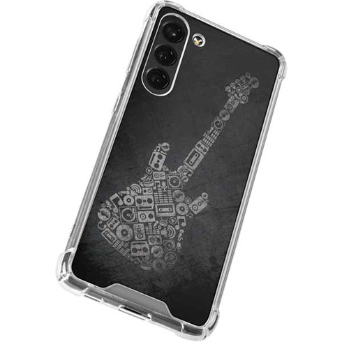 Guitar Pattern Galaxy S23 Plus Clear Case