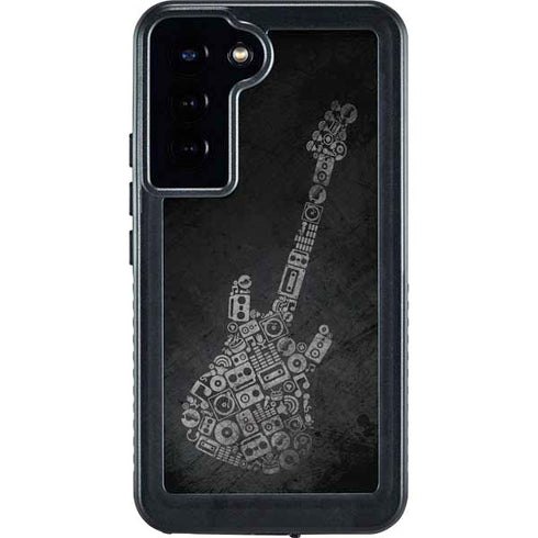 Guitar Pattern Galaxy S23 Plus Waterproof Case