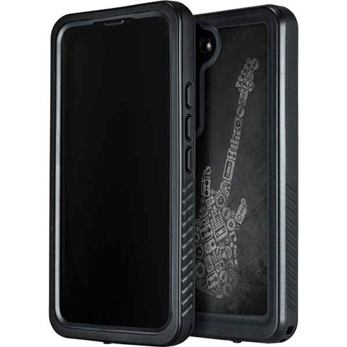 Guitar Pattern Galaxy S23 Plus Waterproof Case