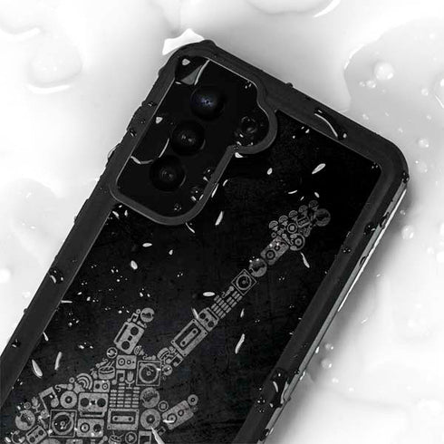 Guitar Pattern Galaxy S23 Plus Waterproof Case