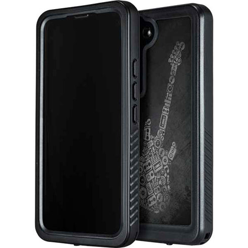 Guitar Pattern Galaxy S23 Waterproof Case