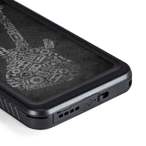 Guitar Pattern Galaxy S23 Waterproof Case