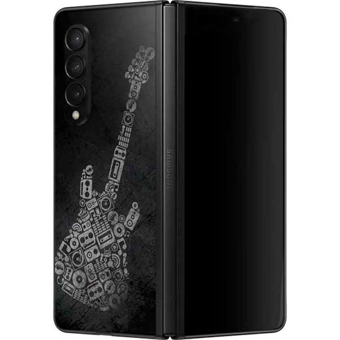 Guitar Pattern Galaxy Z Fold3 5G Skin