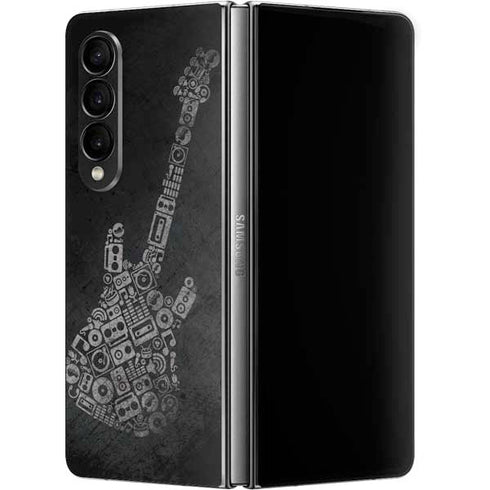 Guitar Pattern Galaxy Z Fold4 5G Skin