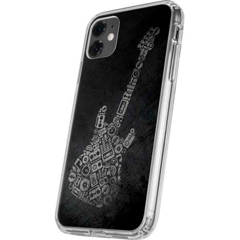 Guitar Pattern iPhone 11 Clear Case
