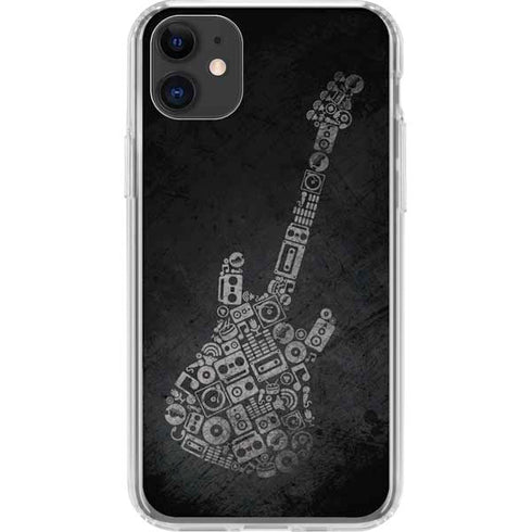 Guitar Pattern iPhone 11 Clear Case