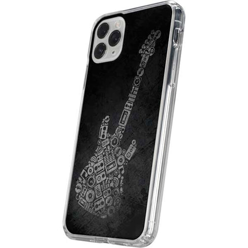 Guitar Pattern iPhone 11 Pro Clear Case