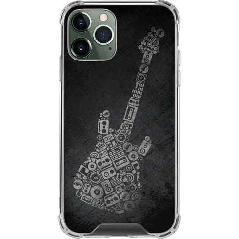 Guitar Pattern iPhone 11 Pro Max Clear Case
