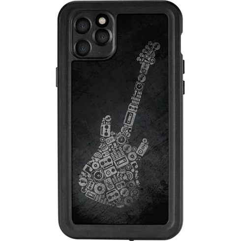 Guitar Pattern iPhone 11 Pro Max Waterproof Case