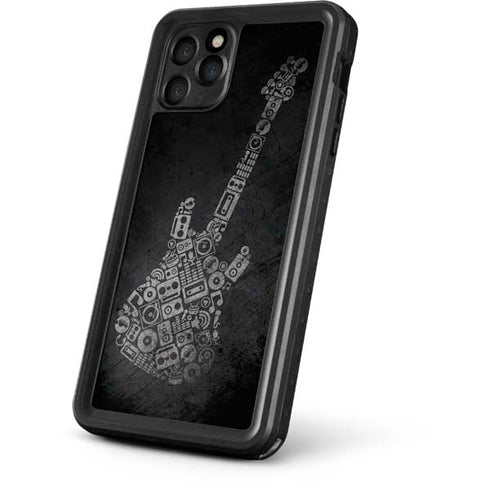 Guitar Pattern iPhone 11 Pro Max Waterproof Case