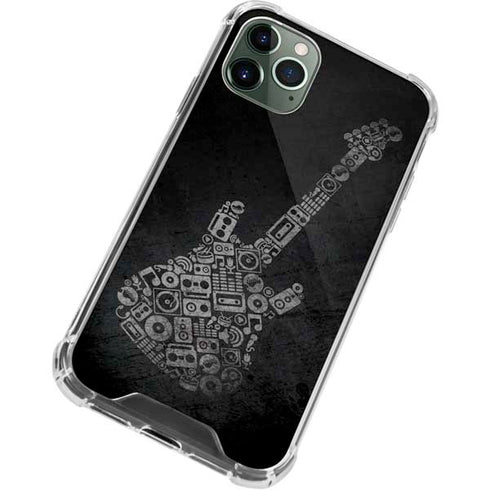 Guitar Pattern iPhone 12 Pro Clear Case