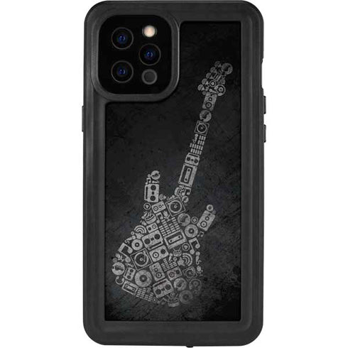 Guitar Pattern iPhone 12 Pro Max Waterproof Case
