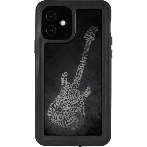 Guitar Pattern iPhone 12 Waterproof Case