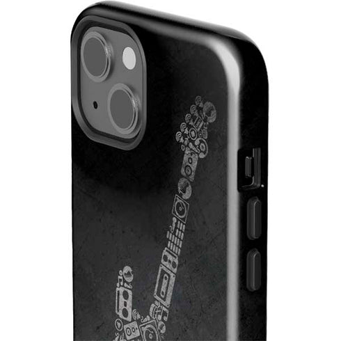 Guitar Pattern iPhone 15 Plus Impact Case