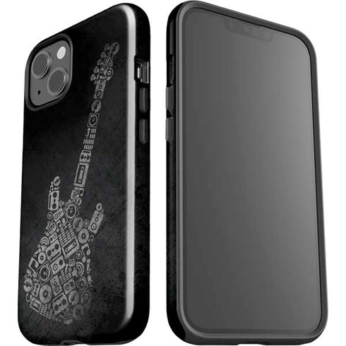 Guitar Pattern iPhone 15 Plus Impact Case