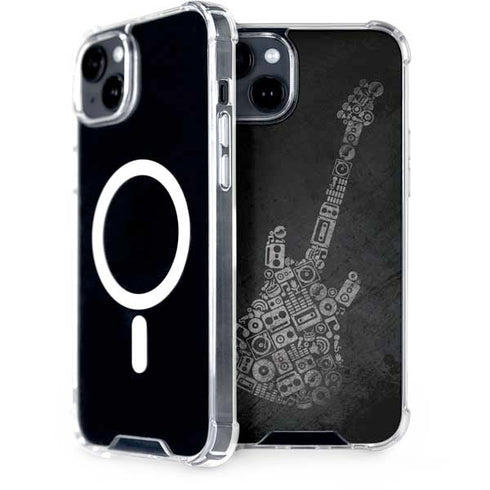 Guitar Pattern iPhone 15 Plus MagSafe Case