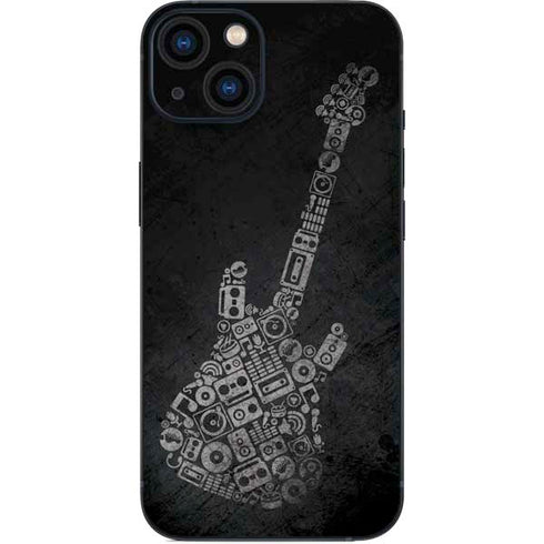Guitar Pattern iPhone 15 Plus Skin