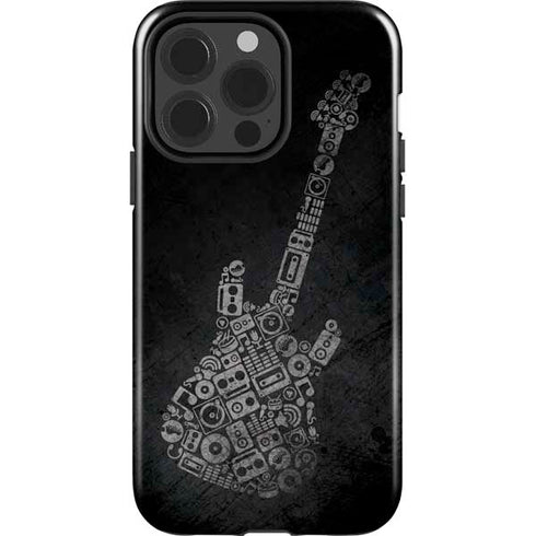 Guitar Pattern iPhone 14 Pro Impact Case
