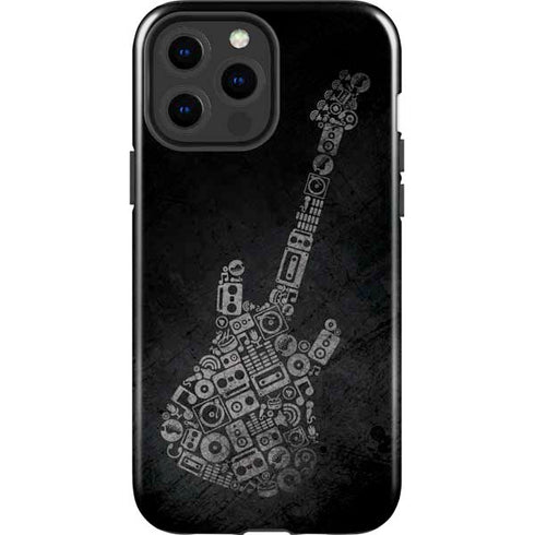 Guitar Pattern iPhone 14 Pro Max Impact Case