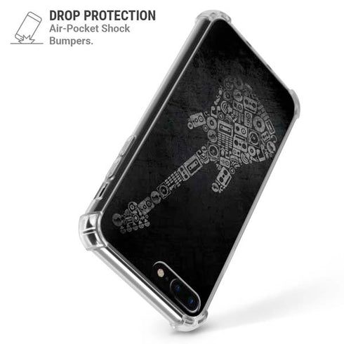 Guitar Pattern iPhone 7/8 Plus Clear Case