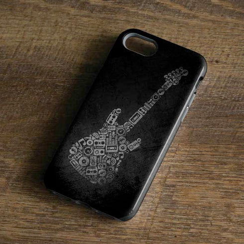 Guitar Pattern iPhone 8 Pro Case