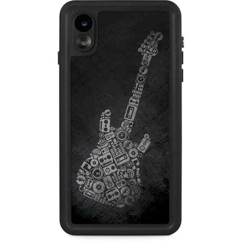 Guitar Pattern iPhone XR Waterproof Case