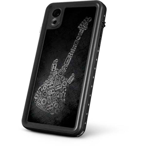 Guitar Pattern iPhone XR Waterproof Case
