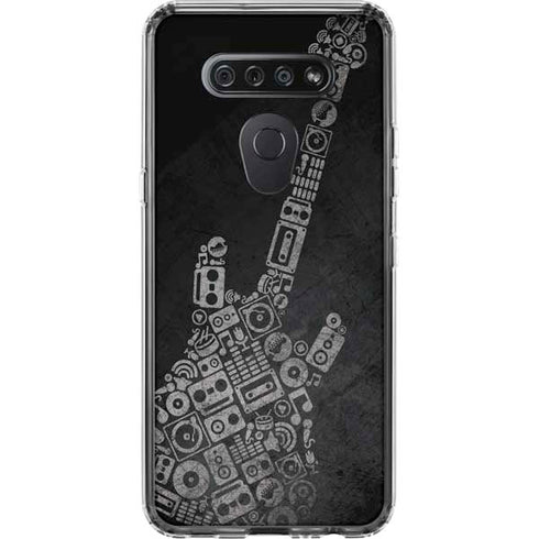 Guitar Pattern LG K51/Q51 Clear Case