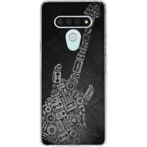 Guitar Pattern LG Stylo 6 Clear Case