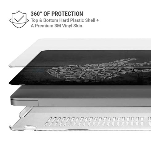 Guitar Pattern MacBook Pro 16in (2021-25) Case plus Skin