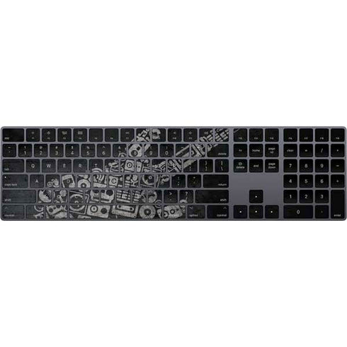 Guitar Pattern Magic Keyboard with Numeric Keypad Skin