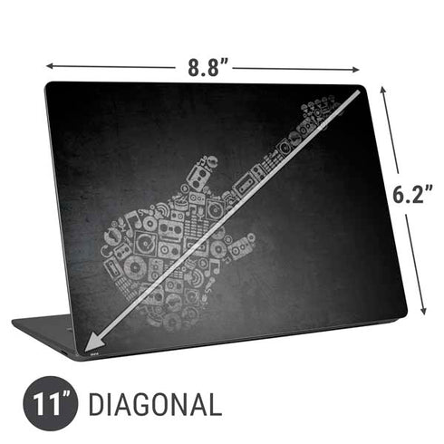 Guitar Pattern Universal Laptop 11in (8.8 x 6.2in) Skin