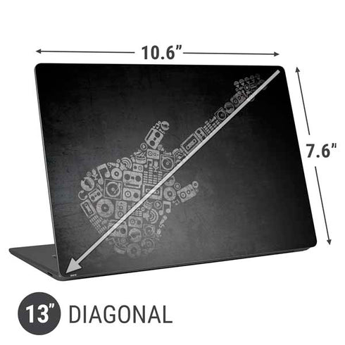 Guitar Pattern Universal Laptop 13in (10.6 x 7.6in) Skin
