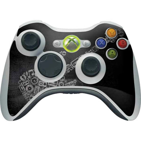 Guitar Pattern Xbox 360 Wireless Controller Skin