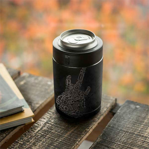 Guitar Pattern Yeti Colster Can Insulator Skin