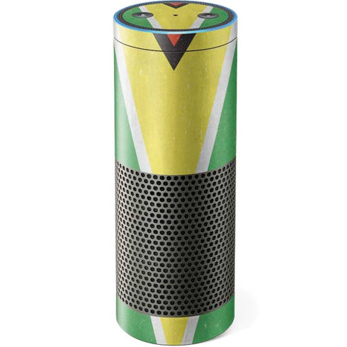 Guyana Flag Distressed Amazon Echo Skin