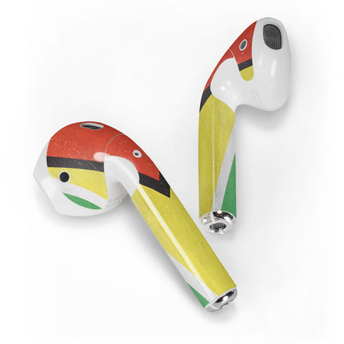Guyana Flag Distressed Apple AirPods 2 Skin