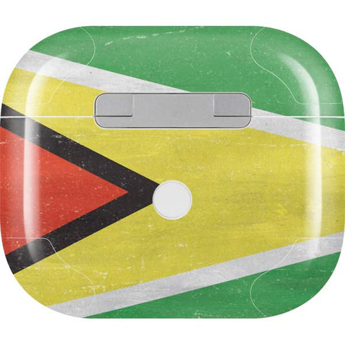 Guyana Flag Distressed Apple AirPods (3rd Gen 2021) Skin