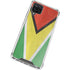Guyana Flag Distressed Galaxy A12 Clear Case