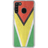 Guyana Flag Distressed Galaxy A21 Clear Case