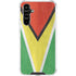 Guyana Flag Distressed Galaxy A54 5G Clear Case